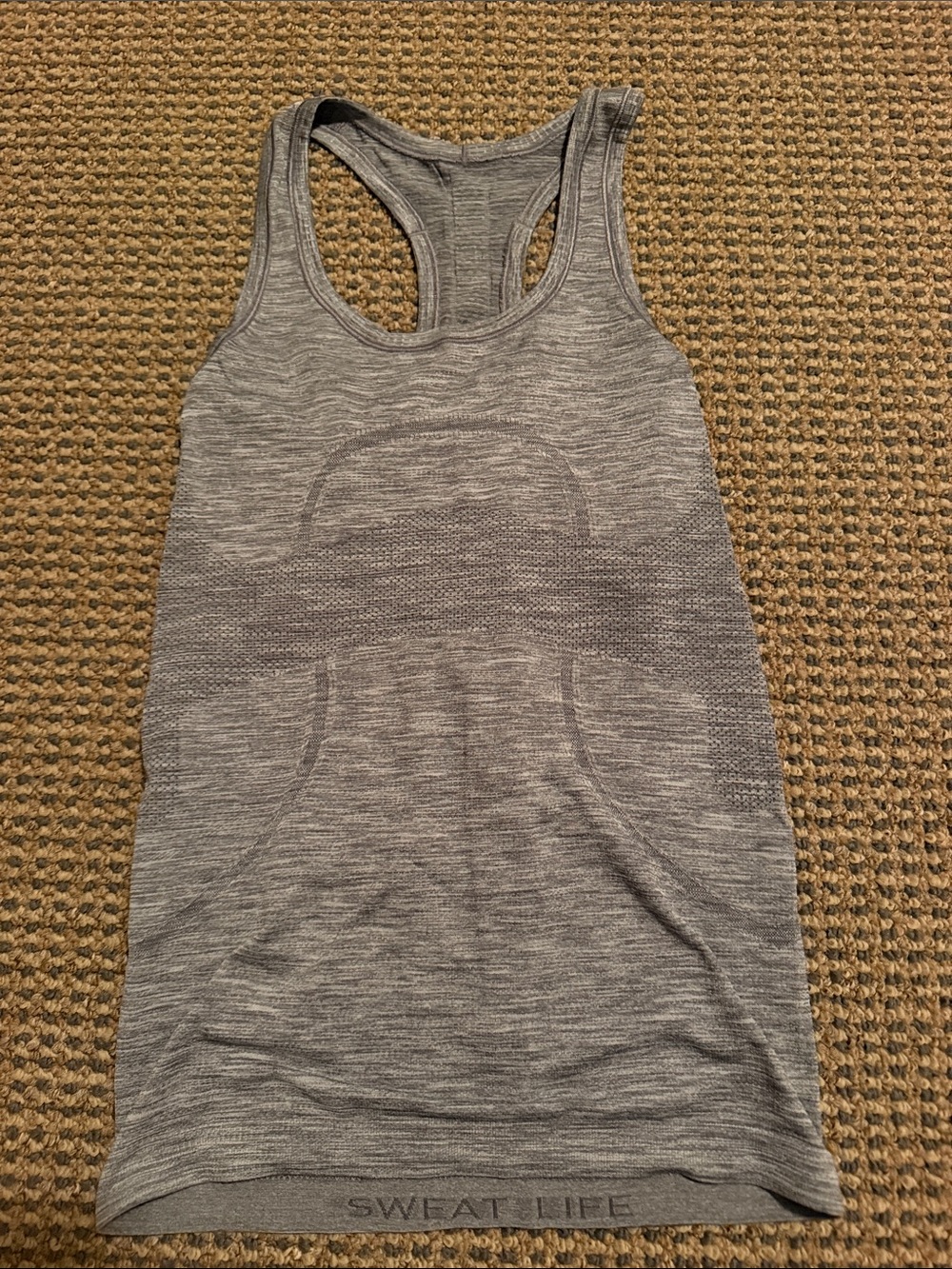 Lululemon grey tank top workout
